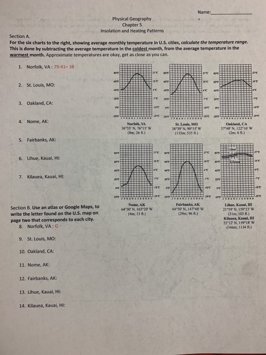 Solved Physical Geography Chapter 5 Insolation and Heating