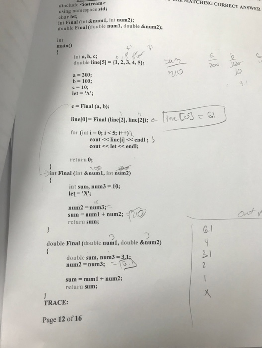 Solved #include using namespace std; char let; int Final | Chegg.com