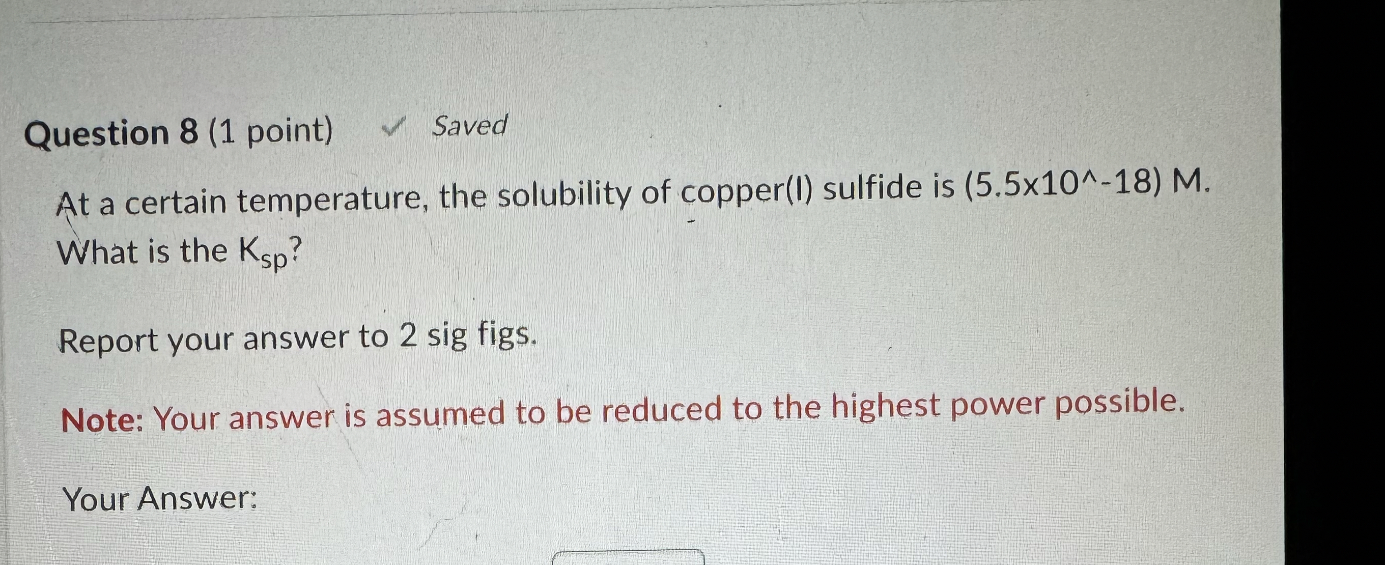 Solved Question 8 (1 ﻿point) ﻿SavedAt a certain | Chegg.com