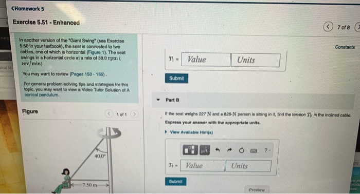 Solved Homework 5 Exercise 5.51 - Enhanced 7 of 8 Constants | Chegg.com