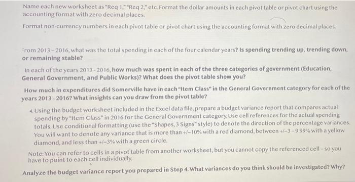 Solved 1. Create a pivot table in Excel 2. Format a pivot | Chegg.com