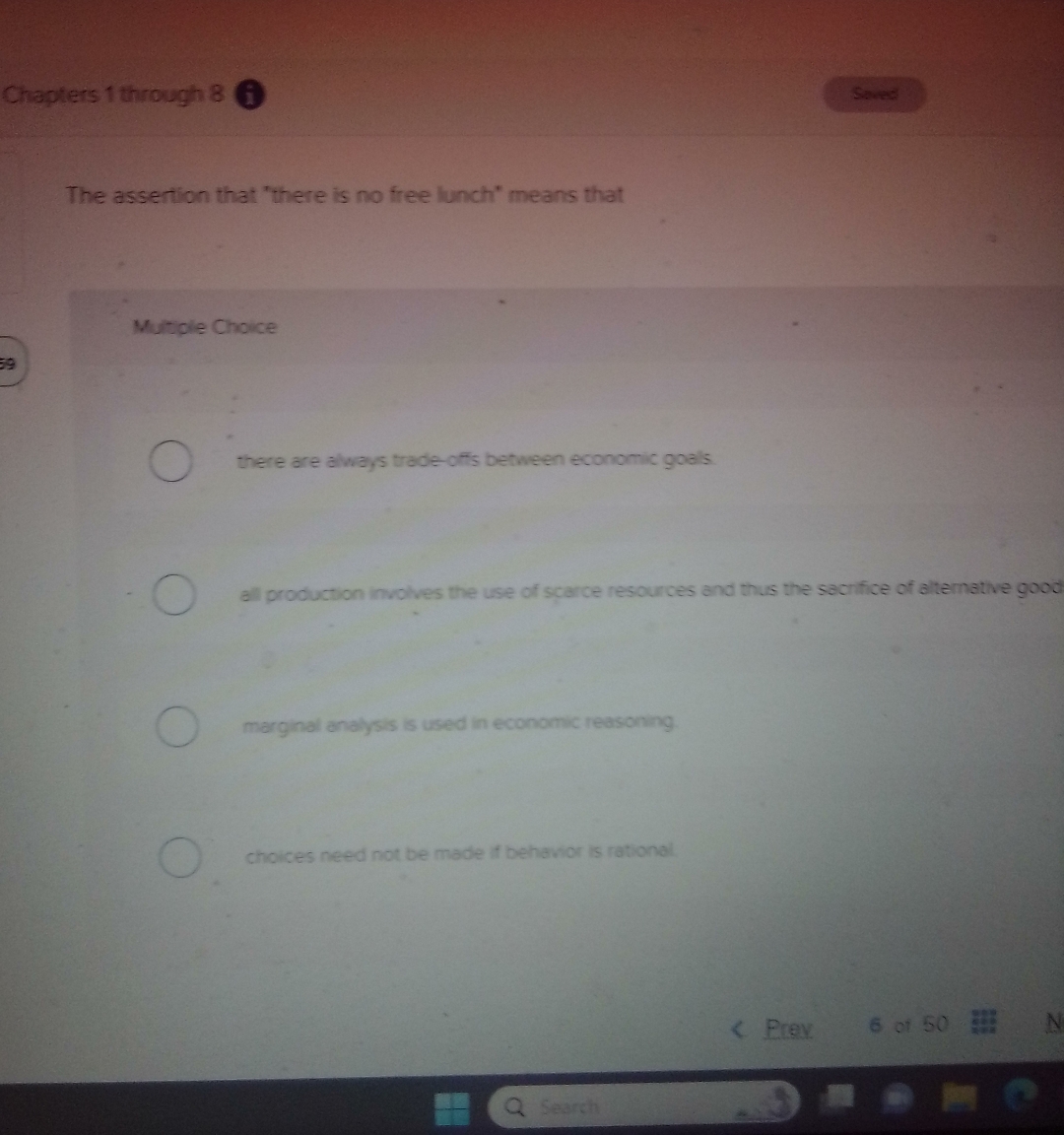 Solved Chapters 1 ﻿through 8 The assertion that quot there is Chegg com