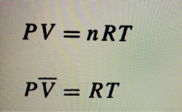 Solved 1. Write the van der Waals equation of state in the | Chegg.com