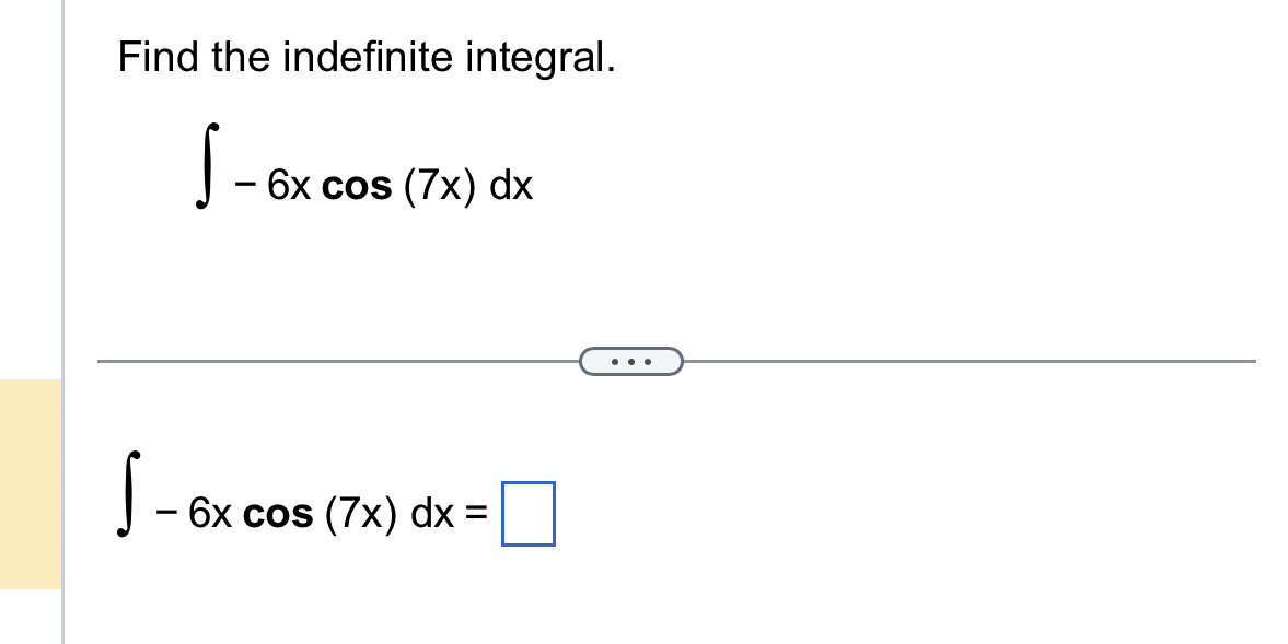 Solved Find The Indefinite 