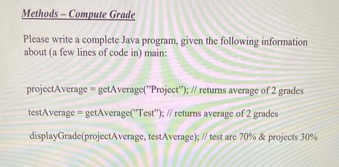 Solved Java and please post the full program code | Chegg.com