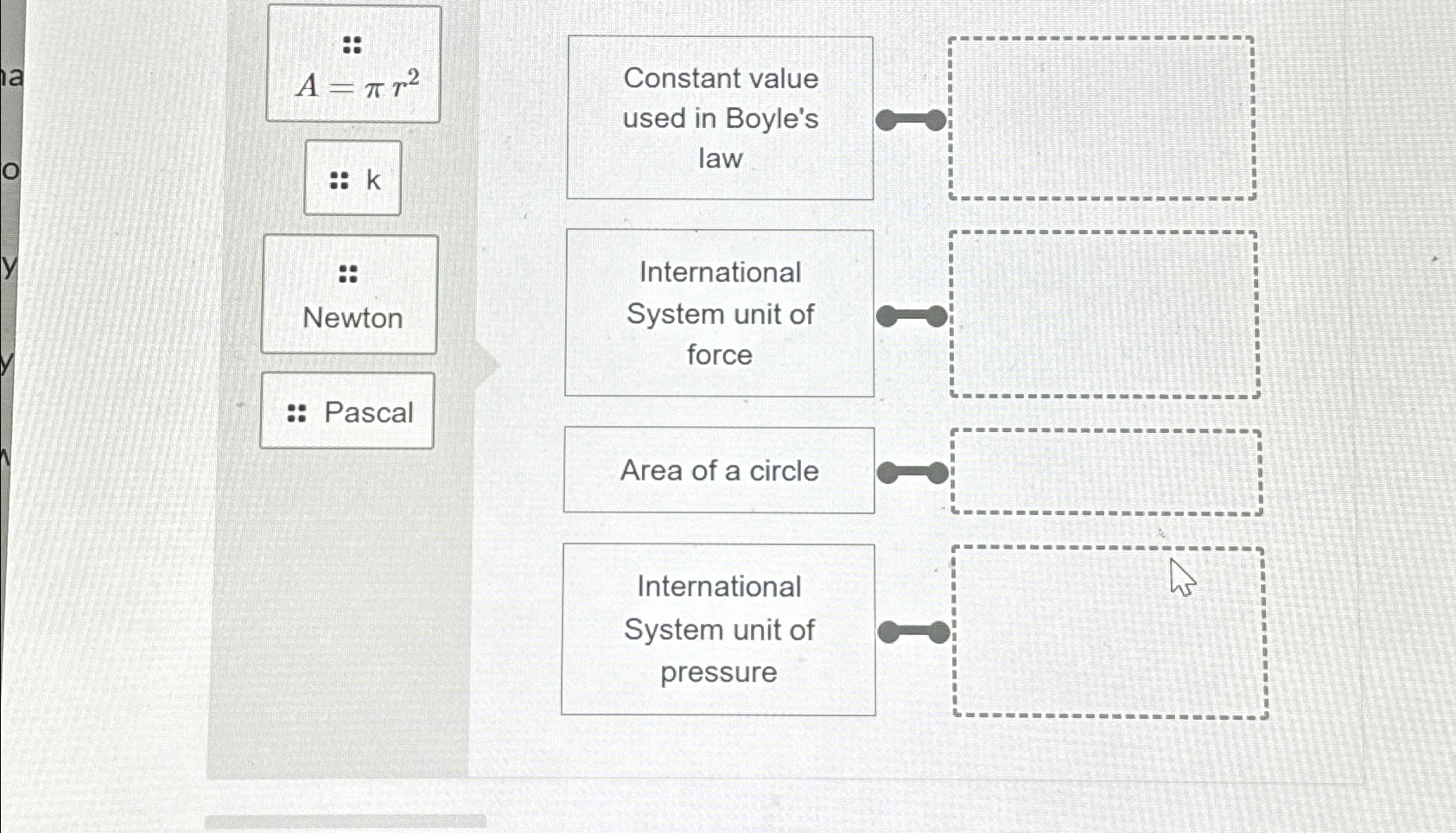 Solved A=πr2::k::NewtonPascalConstant value used in Boyle's | Chegg.com