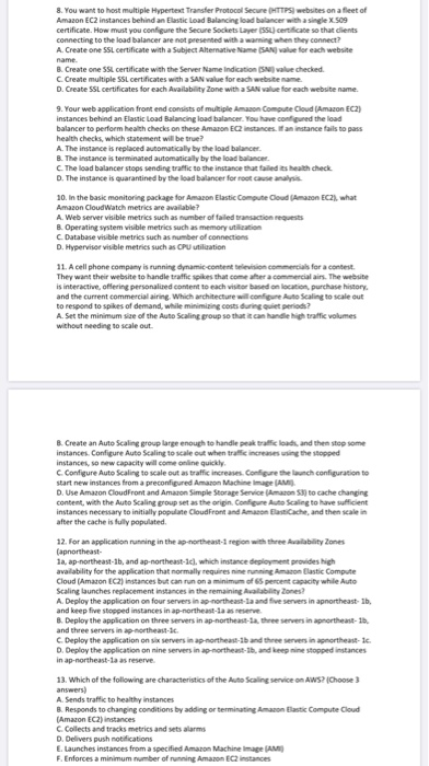 Solved Review Questions Set 5 1. Which of the following are | Chegg.com