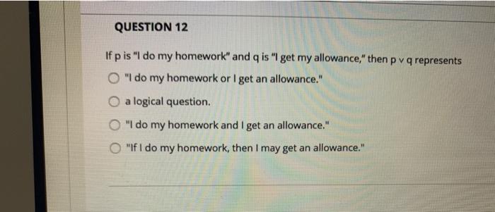 Solved QUESTION 12 If p is 