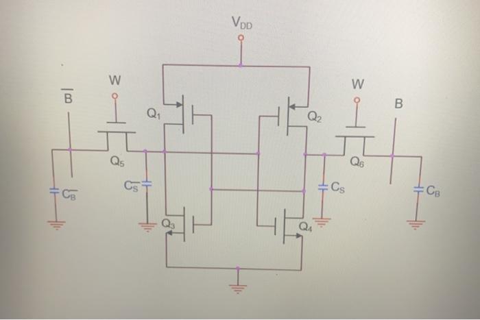 Solved VOD w W B B. Q Q2 Q5 Q6 Cs :Cs CB | Chegg.com