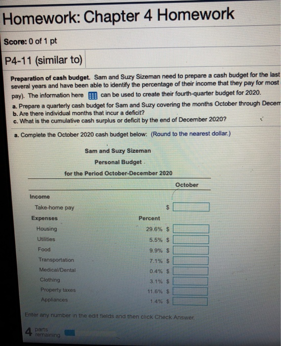 Solved Homework: Chapter 4 Homework Score: 0 of 1 pt P4-11 | Chegg.com