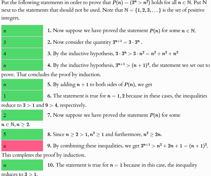 Solved Put the following statements in ﻿order to ﻿prove that | Chegg.com