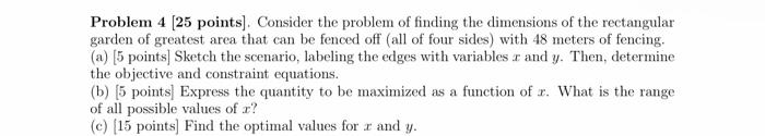 Solved Problem 4 25 Points Consider The Problem Of 8711