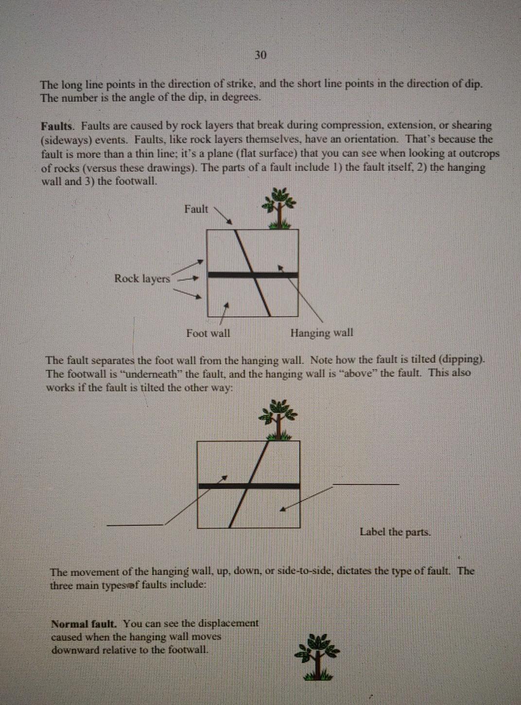 Solved Faults and Geologic Maps Purpose: This exercise will | Chegg.com