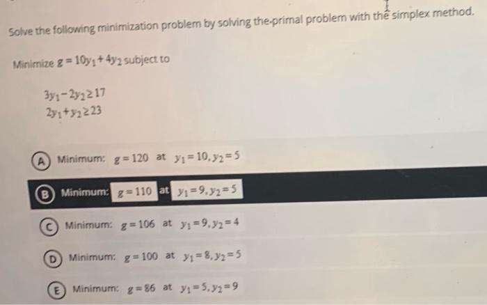 solve the following assignment minimization problem