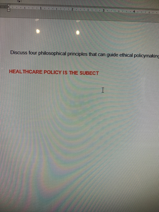 Solved 11 2 ..3. Discuss four philosophical principles that | Chegg.com