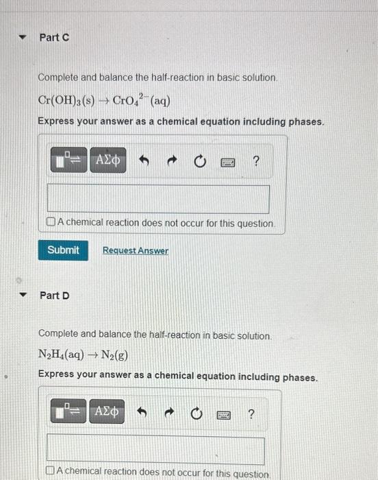 Solved Complete And Balance The Half-reaction In Basic | Chegg.com