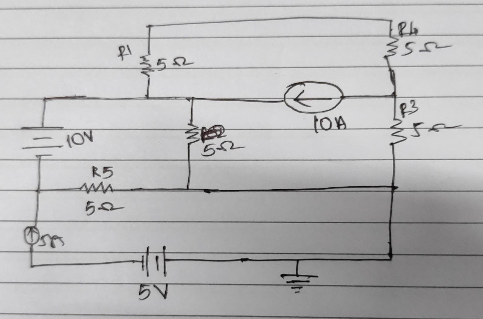 Solved Determine the branch currents and node voltages using | Chegg.com