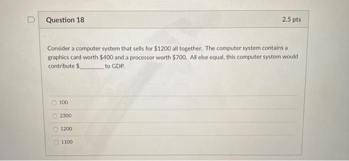 Solved D Question 18 2.5 pts Consider a computer system that | Chegg.com