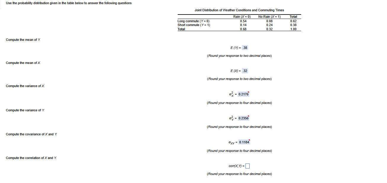 Probability Distribution Table Sample Problem Solved Use the probability distribution given in the table | Chegg.com