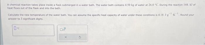 Solved A chemical reaction takes place inside a flask | Chegg.com