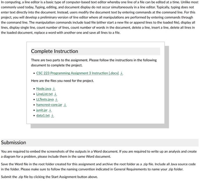 Solved In computing, a line editor is a basic type of | Chegg.com