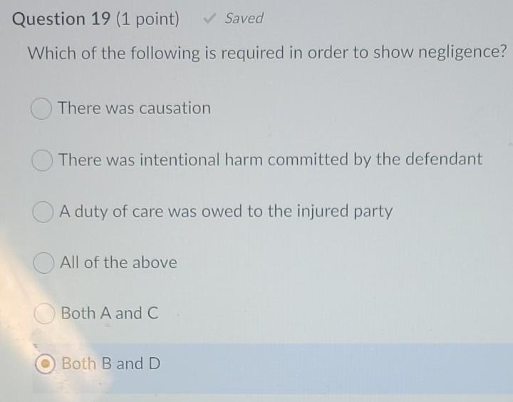 Solved Question 19 (1 Point) Saved Which Of The Following | Chegg.com