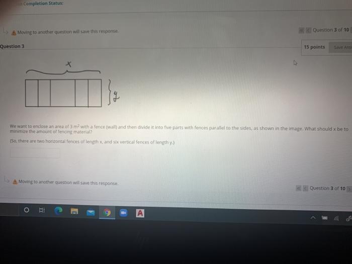 Solved Completion Status A Moving to another question will | Chegg.com