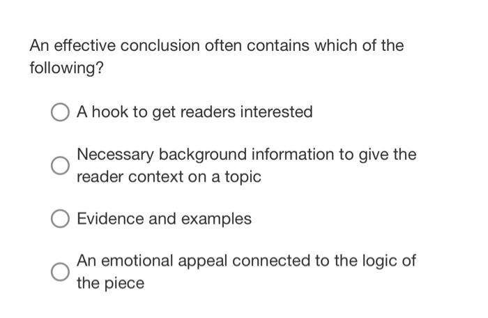 effective conclusion examples