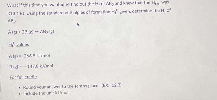 Solved Using the standard enthalpies of formation Hf0 given, | Chegg.com