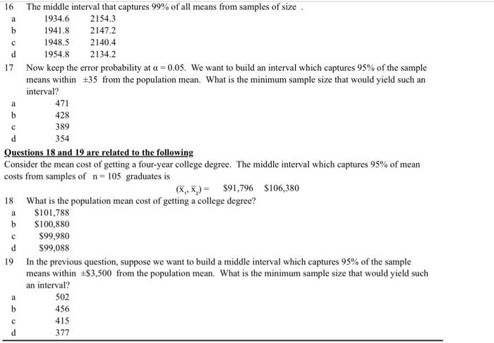 17 Now keep the error probability at α=0.05. We want | Chegg.com