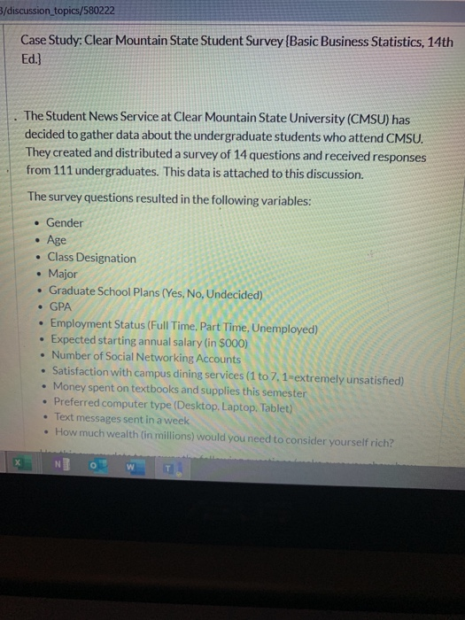 3/discussion_topics/580222 Case Study: Clear Mountain | Chegg.com