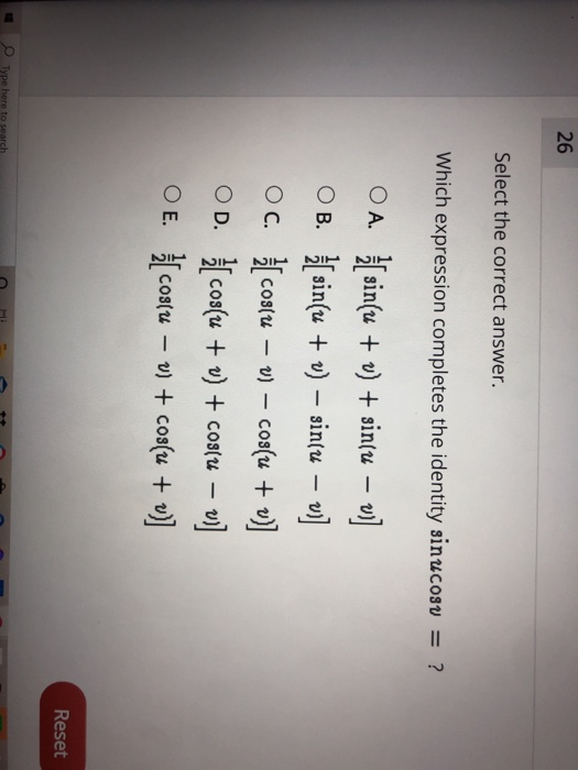 Solved 26 Select the correct answer. Which expression | Chegg.com