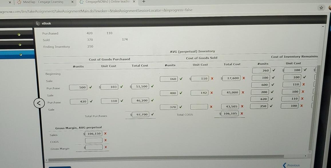 Solved EBook Calculate A) Cost Of Goods Sold, B) Ending | Chegg.com