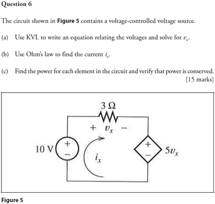Solved The circuit shown in Figure 5 contains a voltage - | Chegg.com