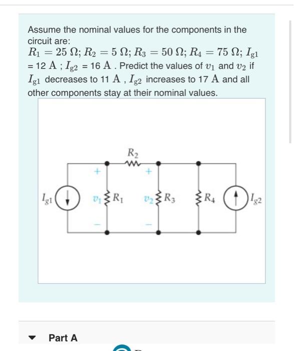 Solved Assume the nominal values for the components in the | Chegg.com