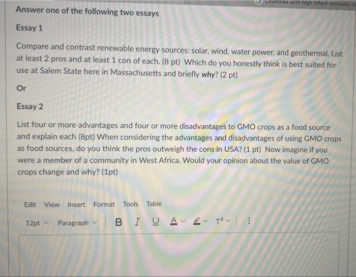alternative energy essay