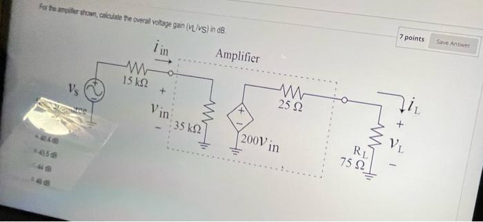 Solved Posteriler show, calculate the overal voltage gain | Chegg.com