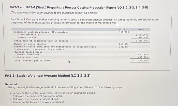 using-the-weighted-average-method-of-process-chegg