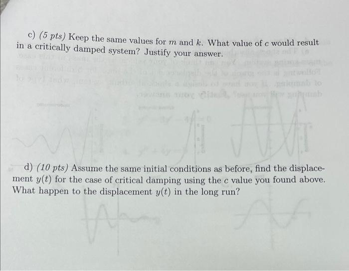 Solved 3. (30 pts) The vibration of a building can be | Chegg.com