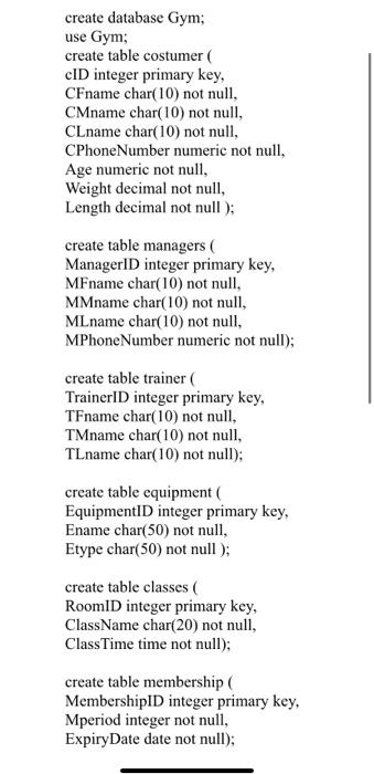 Solved First fill the table below using insert into command | Chegg.com