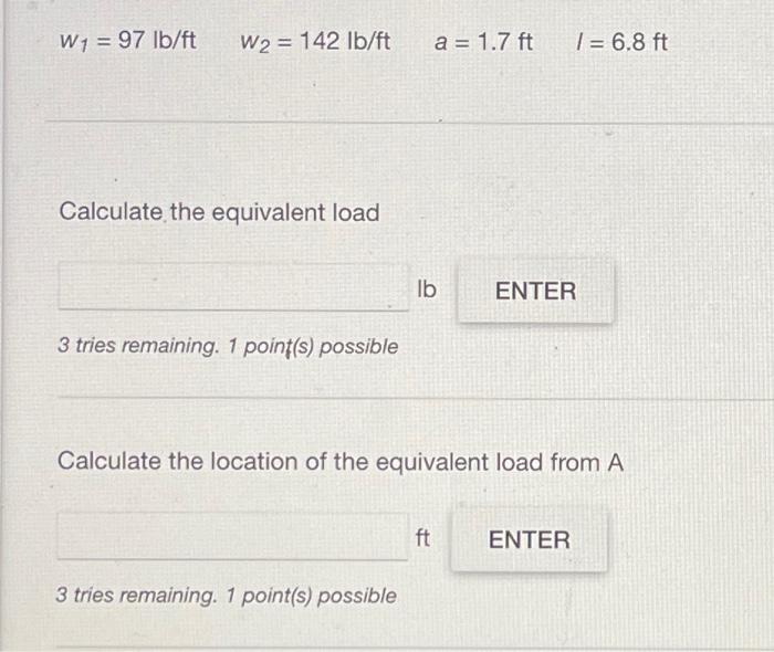 Solved Consider the distributed load on the beam shown in | Chegg.com