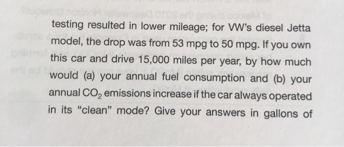Solved 2. In the 2015 scandal involving Volkswagen's diesel | Chegg.com