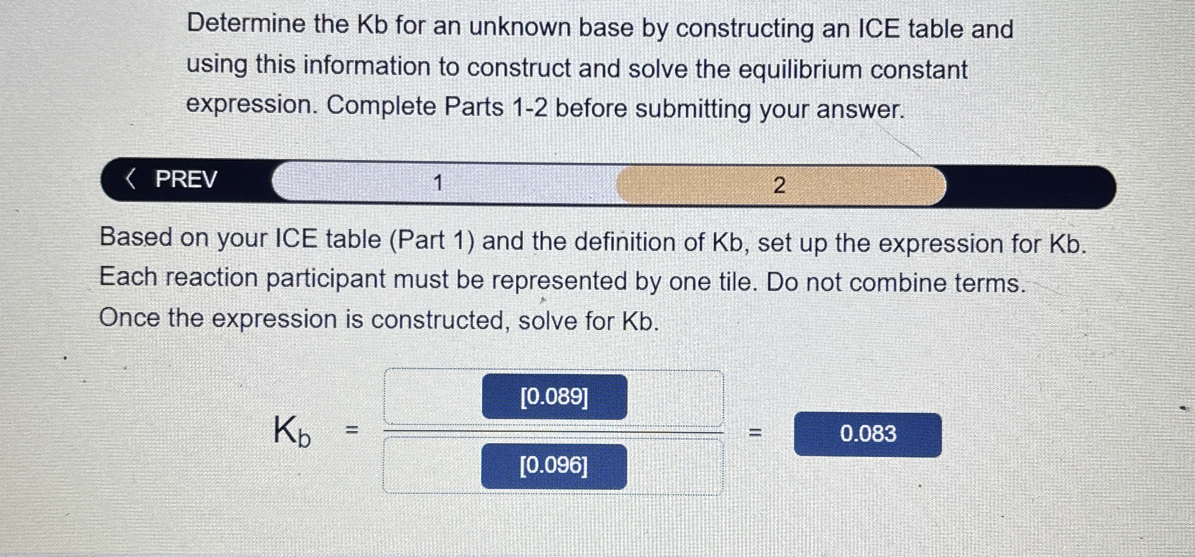 Determine the Kb for an unknown base by constructing | Chegg.com