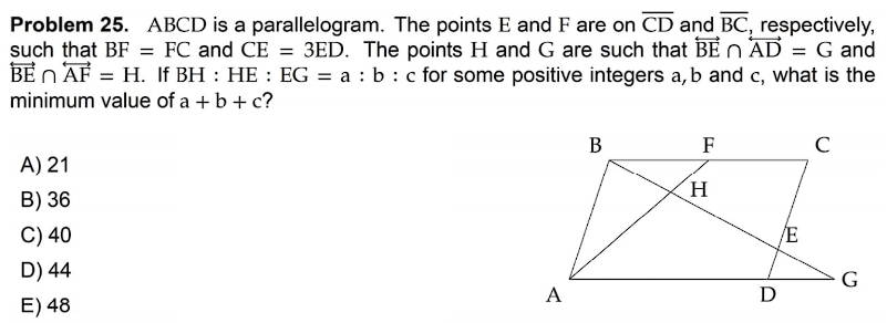 Solved ABCD is a parallelogram. The points E ﻿and F ﻿are on | Chegg.com