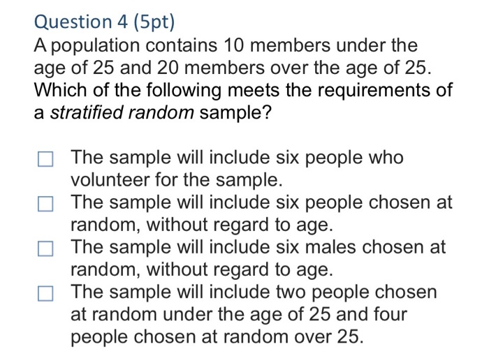 Solved Question 4 (5pt) A population contains 10 members | Chegg.com