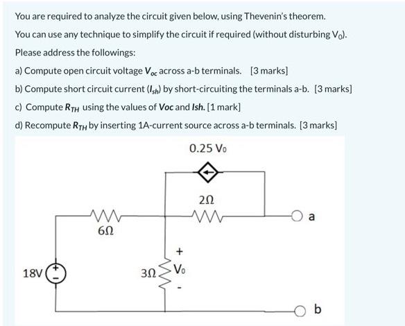 Solved You are required to analyze the circuit given below, | Chegg.com