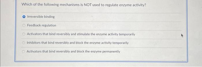 Solved Which of the following mechanisms is NOT used to | Chegg.com