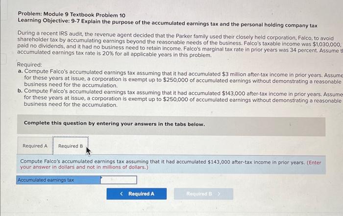 Solved Problem: Module 9 Textbook Problem 10 Learning | Chegg.com