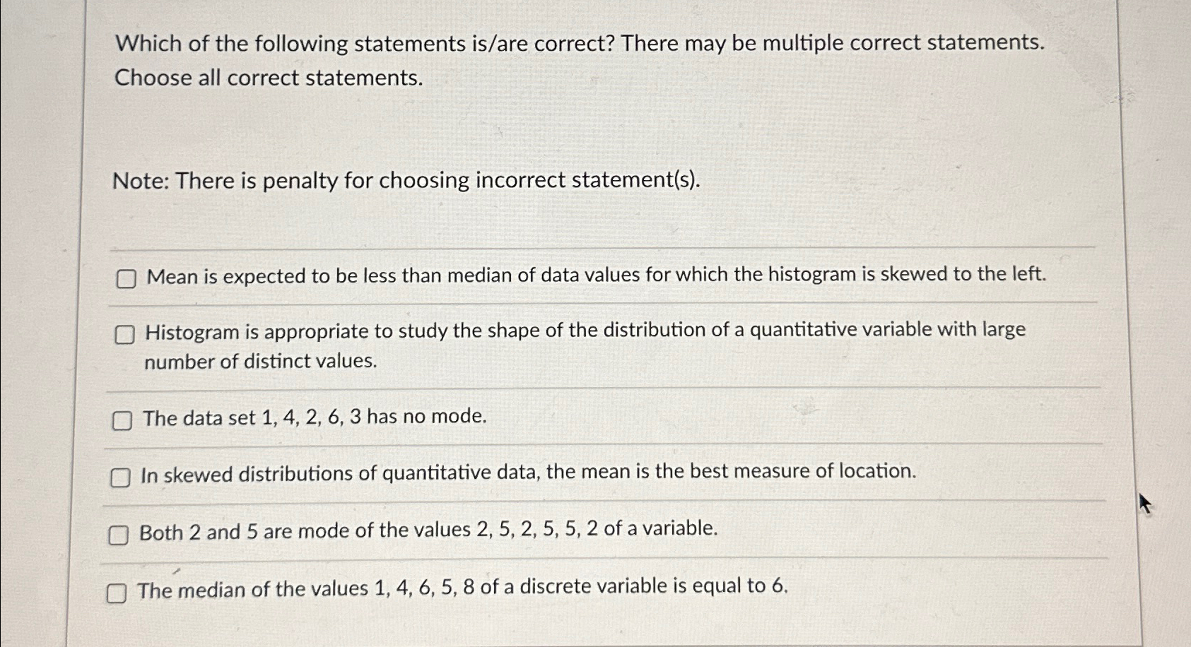 Solved Which of the following statements is/are correct? | Chegg.com