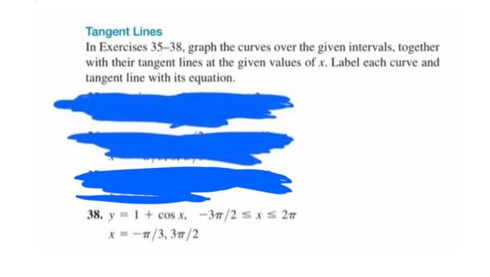 homework 5 tangent lines